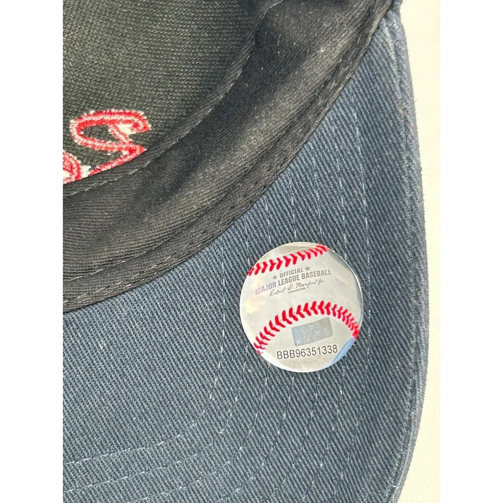 Boston Red Sox MLB Hat Cap Genuine Merchandise Kids Size Strapback Blue Flaws
